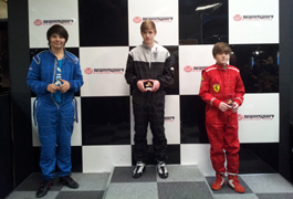 Racing Perfection Kart Academy Brighton Juniors Final Podium - Round 10